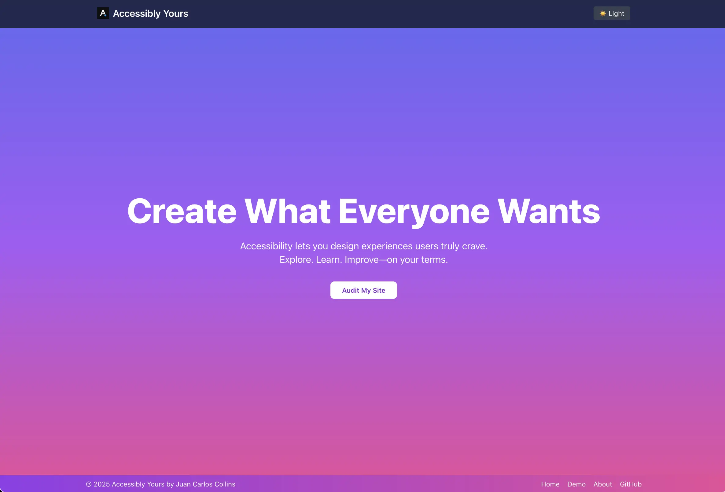 Accessibly Yours Hero