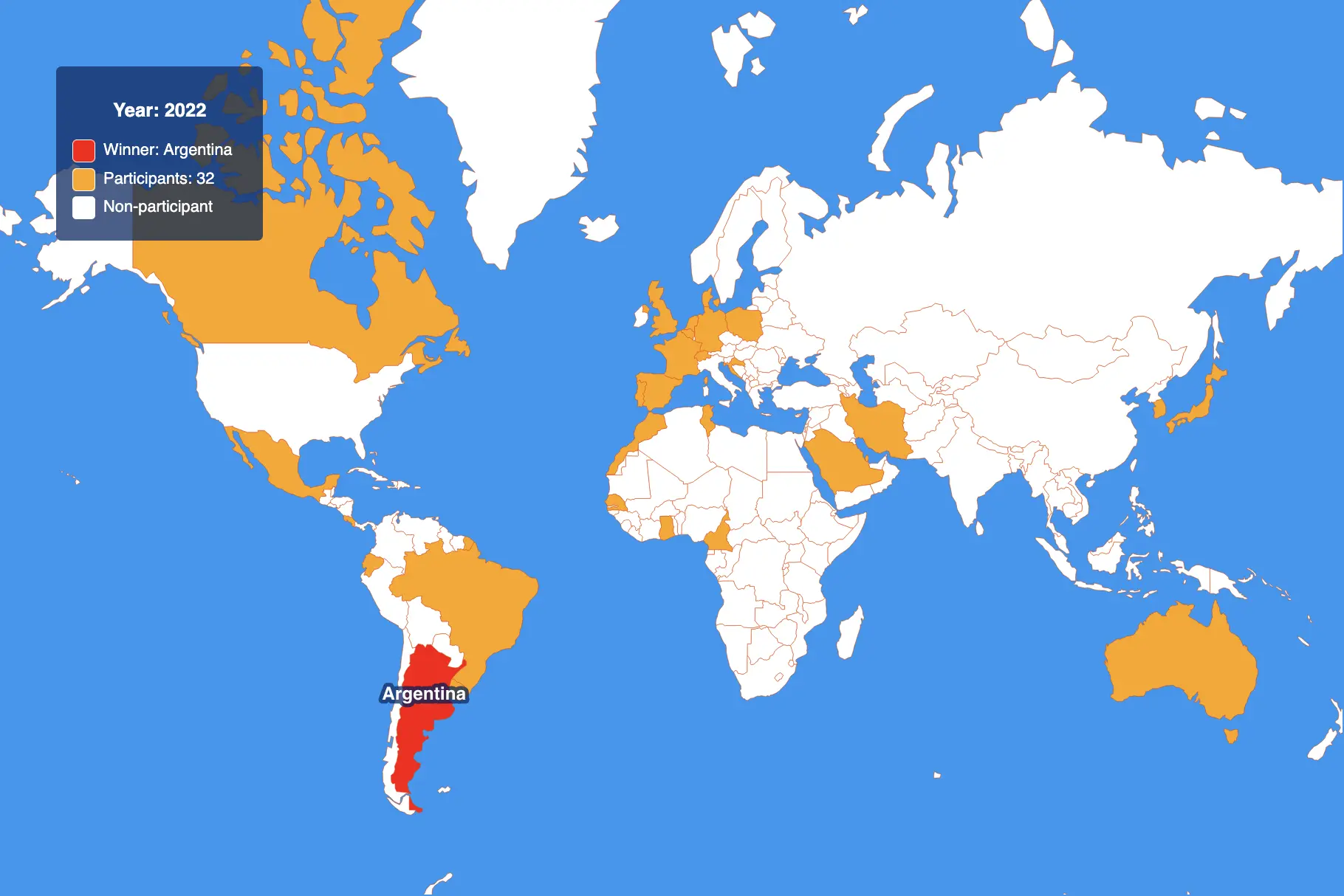 Global Map with Match Highlights